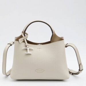TOD’S‎ APA SACCA Bag in Leather Micro BRAND NEW CREAM COLOR
